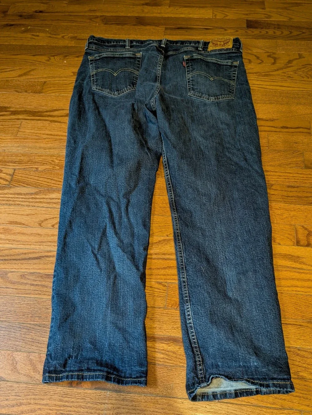 Levi's Men's Dark Blue Straight-Leg Jeans